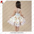 JannyBB new design floral ruffle toddler dress